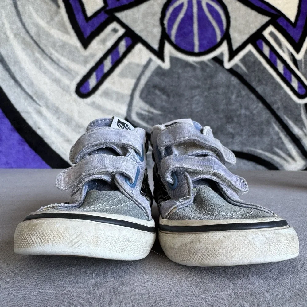 Size 8.5c - Toddler Vans SK8-Mid Reissue Shoes Checkered Kids Shoes